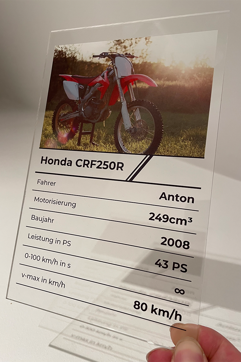 Verre personnalisé Moto Quartet